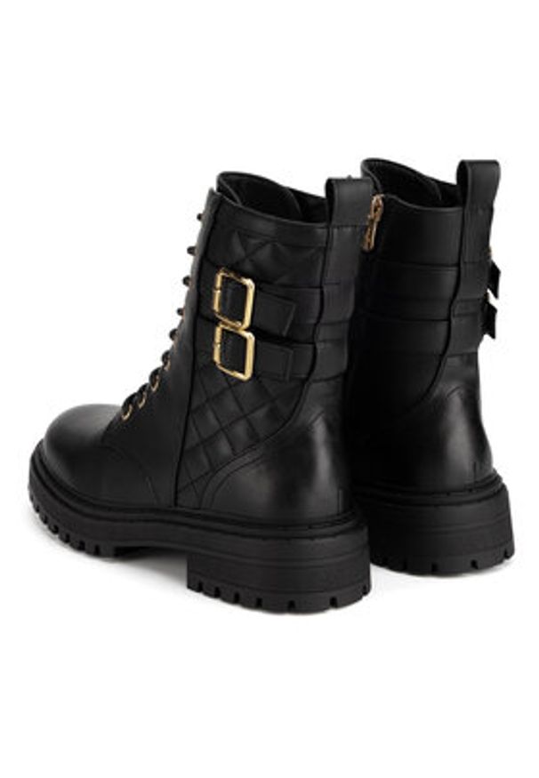 DeeZee Botki HY60208-4 Czarny. Kolor: czarny. Materiał: skóra