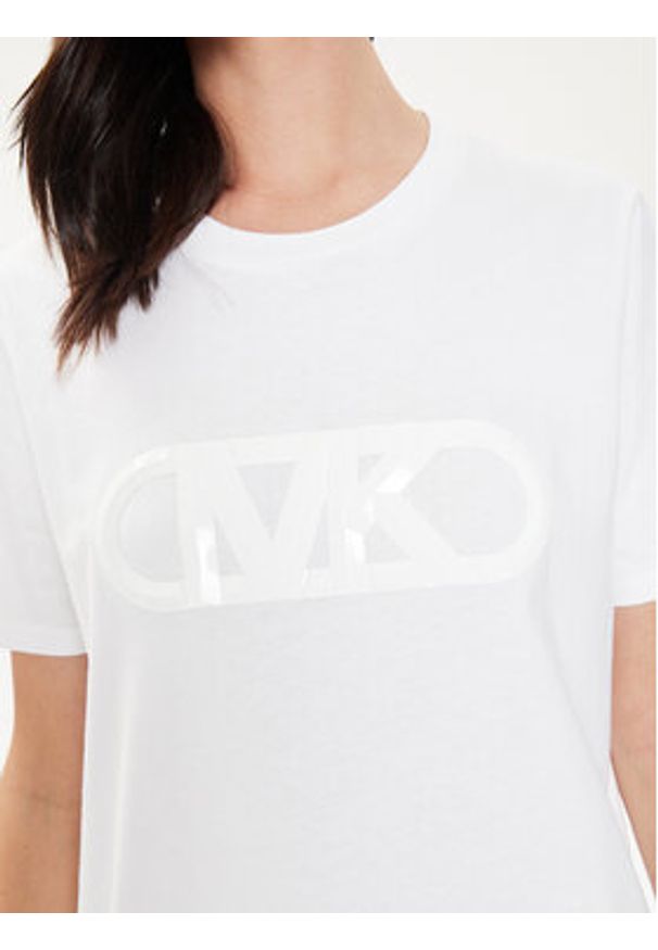 MICHAEL Michael Kors T-Shirt MS451EA97J Biały Regular Fit. Kolor: biały. Materiał: bawełna