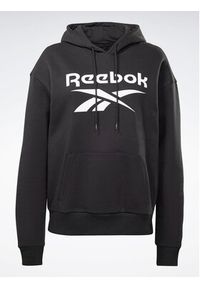 Reebok Bluza Identity Big Logo H54748 Czarny Loose Fit. Kolor: czarny. Materiał: bawełna