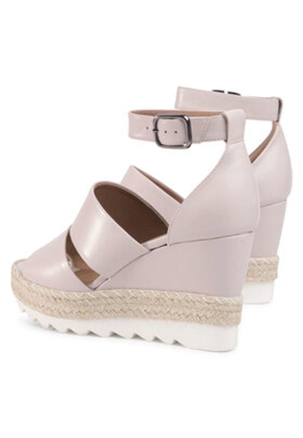 QUAZI Espadryle QZ-15-04-000588 Beżowy. Kolor: beżowy. Materiał: skóra
