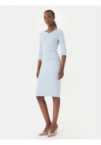 Rinascimento Sukienka koktajlowa CFC0127699003 Błękitny Slim Fit. Kolor: niebieski. Materiał: syntetyk. Styl: wizytowy #1