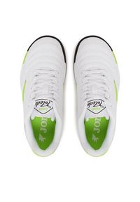 Joma Buty do piłki nożnej Toledo Jr 2502 TOJS2502IN Biały. Kolor: biały. Materiał: skóra #4