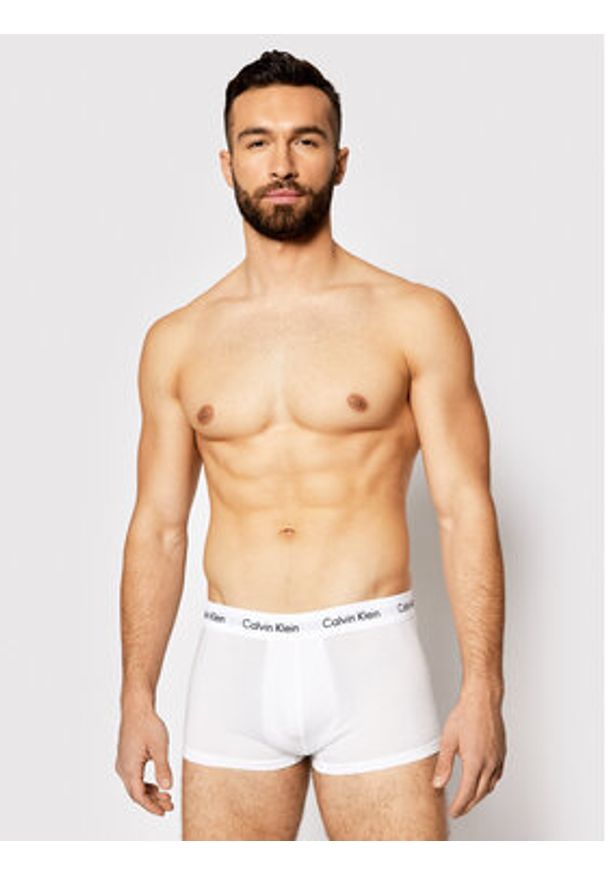 Calvin Klein Underwear Komplet 3 par bokserek 0000U2664G Biały. Kolor: biały. Materiał: bawełna