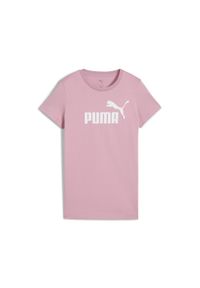 Puma - Damska koszulka z logo ESS No. 1 PUMA. Kolor: biały, wielokolorowy, różowy. Sport: turystyka piesza #1