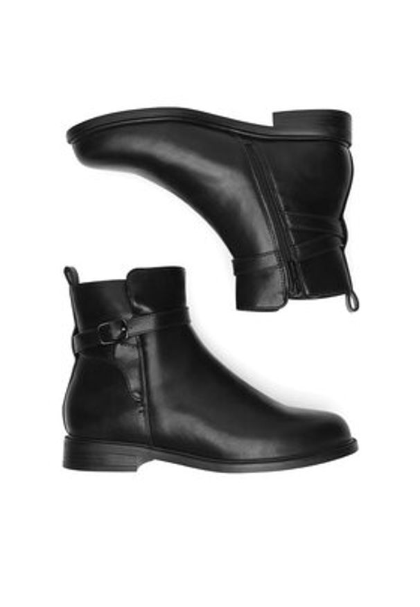 Clara Barson Botki WYL3644A-6 Czarny. Kolor: czarny. Materiał: skóra