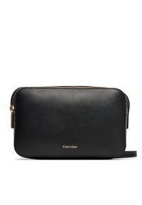 Calvin Klein Torebka Foil Logo Elongated Camera Bag LV04F3276G Czarny. Kolor: czarny. Materiał: skórzane #4