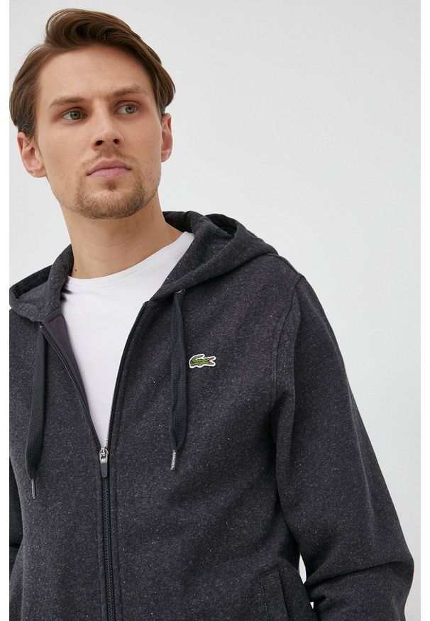 Lacoste - Bluza. Okazja: na co dzień. Kolor: szary. Styl: casual