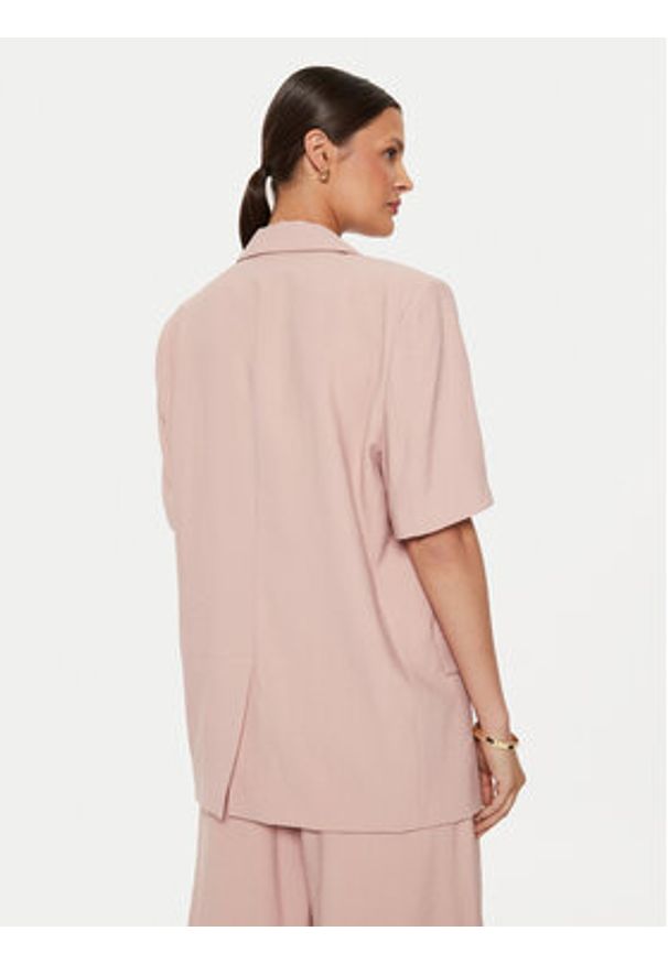 ViCOLO Marynarka TB2444 Różowy Regular Fit. Kolor: różowy. Materiał: wiskoza