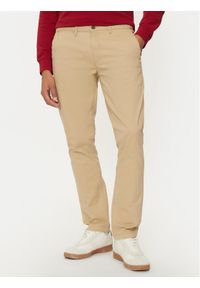 U.S. Polo Assn. Chinosy MUP3346 Beżowy Slim Fit. Kolor: beżowy. Materiał: bawełna