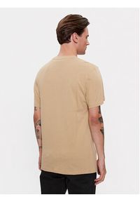 Tommy Jeans T-Shirt Essential DM0DM18264 Beżowy Slim Fit. Kolor: beżowy. Materiał: bawełna