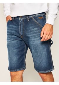 MSGM Szorty jeansowe 2840MB43L 207072 Granatowy Regular Fit. Kolor: niebieski. Materiał: jeans, bawełna #1