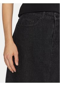 Vero Moda Spódnica jeansowa Candice 10330206 Czarny Regular Fit. Kolor: czarny. Materiał: bawełna #4