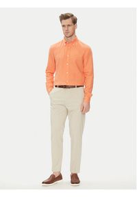 BOSS Koszula H-Roan-Bd-E-C1-243 50520283 Pomarańczowy Slim Fit. Kolor: pomarańczowy. Materiał: len #5