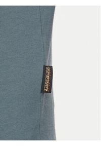 Napapijri T-Shirt S-Bollo NP0A4I3C Niebieski Regular Fit. Kolor: niebieski. Materiał: bawełna #3