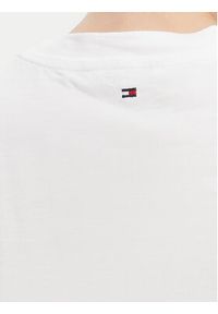 TOMMY HILFIGER - Tommy Hilfiger T-Shirt WW0WW45522 Biały Regular Fit. Kolor: biały. Materiał: bawełna #4