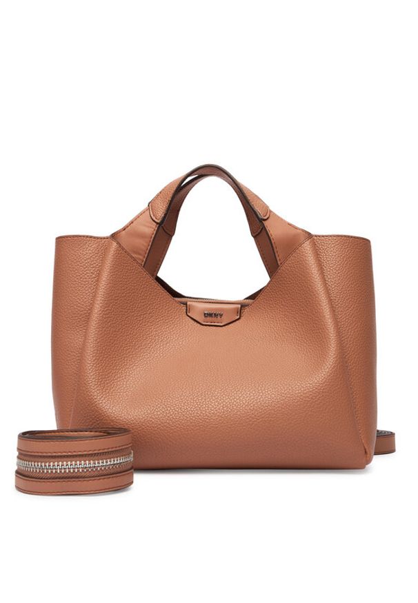 DKNY Torebka R43DYG33 Brązowy. Kolor: brązowy. Materiał: skórzane