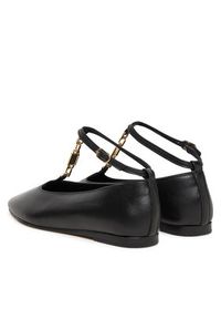TOMMY HILFIGER - Tommy Hilfiger Baleriny Th-Bar Chain Ballet FW0FW09003 Czarny. Kolor: czarny. Materiał: skóra #3