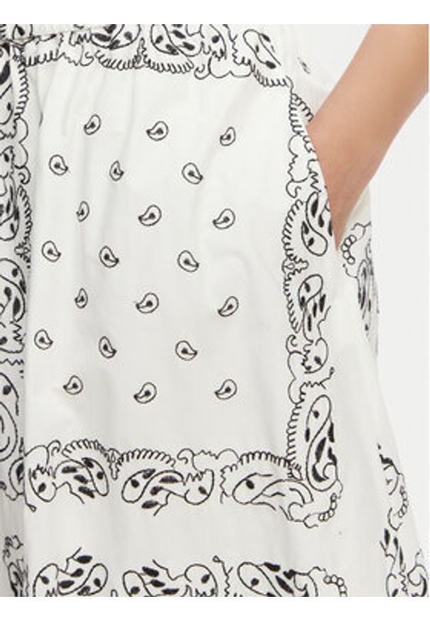 Weekend Max Mara Spódnica midi Caravan 2615101082 Biały Regular Fit. Kolor: biały. Materiał: bawełna