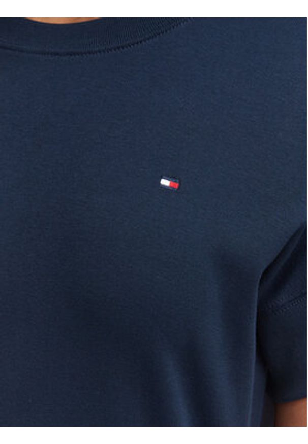 TOMMY HILFIGER - Tommy Hilfiger Sukienka codzienna WW0WW51148 Granatowy Regular Fit. Okazja: na co dzień. Kolor: niebieski. Materiał: bawełna. Typ sukienki: proste. Styl: casual