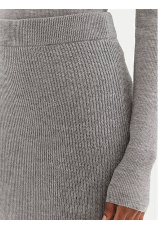 Max Mara Leisure Spódnica midi Agile 2426306028 Szary Regular Fit. Kolor: szary. Materiał: wełna