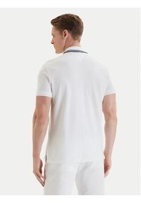 TOMMY HILFIGER - Tommy Hilfiger Polo Badge MW0MW43061 Biały Regular Fit. Typ kołnierza: polo. Kolor: biały. Materiał: bawełna #4
