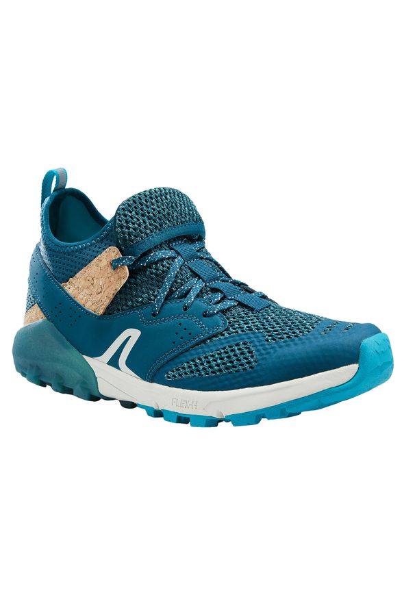 NEWFEEL - Buty do nordic walking damskie Newfeel 500. Kolor: wielokolorowy, turkusowy, beżowy, zielony, niebieski. Materiał: materiał. Szerokość cholewki: normalna