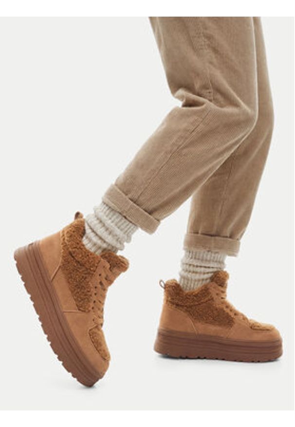 Roxy Trzewiki CEO-WSS21655-01 Brązowy. Kolor: brązowy. Materiał: materiał