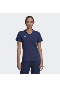 Adidas - Koszulka damska adidas Entrada 22. Kolor: niebieski. Sport: piłka nożna, fitness #1