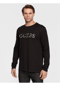 Guess Longsleeve Sorin M2BI57 K8FQ4 Czarny Regular Fit. Kolor: czarny. Materiał: bawełna. Długość rękawa: długi rękaw #1