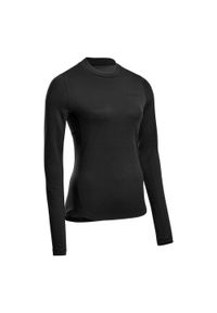 Bluzka sportowa do biegania z wełną merino damska CEP Cold Weather. Kolor: czarny, szary, wielokolorowy. Materiał: wełna. Sezon: zima. Sport: bieganie, fitness