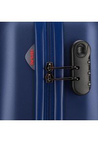 Wittchen - Duża walizka z polikarbonu fakturowana granatowa. Kolor: niebieski. Materiał: guma. Styl: klasyczny #2