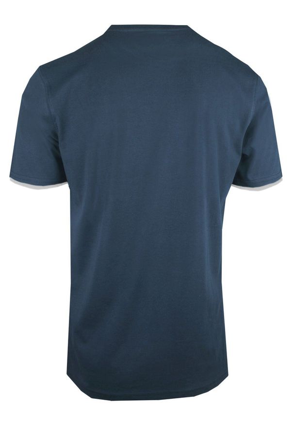 T-Shirt (Koszulka) Męska - Pako Jeans - Granatowa, Nadruk, Print. Okazja: na co dzień. Kolor: niebieski. Materiał: bawełna. Wzór: nadruk. Styl: casual