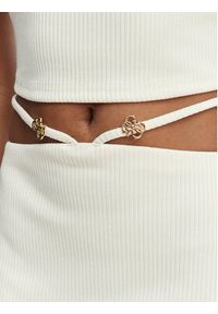 Guess Spódnica ołówkowa E6GD04 KG322 Kremowy Slim Fit. Kolor: kremowy. Materiał: syntetyk #4