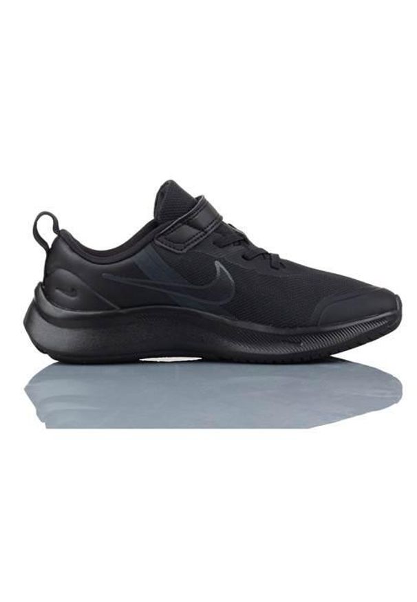 Buty do chodzenia dla dzieci Nike Star Runner 3 Psv. Zapięcie: rzepy. Kolor: czarny. Materiał: guma, materiał, tkanina, syntetyk. Szerokość cholewki: normalna. Sport: turystyka piesza