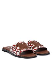 Max Mara Klapki 2616521059650 Brązowy. Kolor: brązowy. Materiał: materiał #5