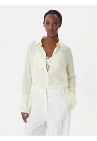 Patrizia Pepe Koszula 8C0703/A156-Y478 Żółty Regular Fit. Kolor: żółty. Materiał: jedwab #1