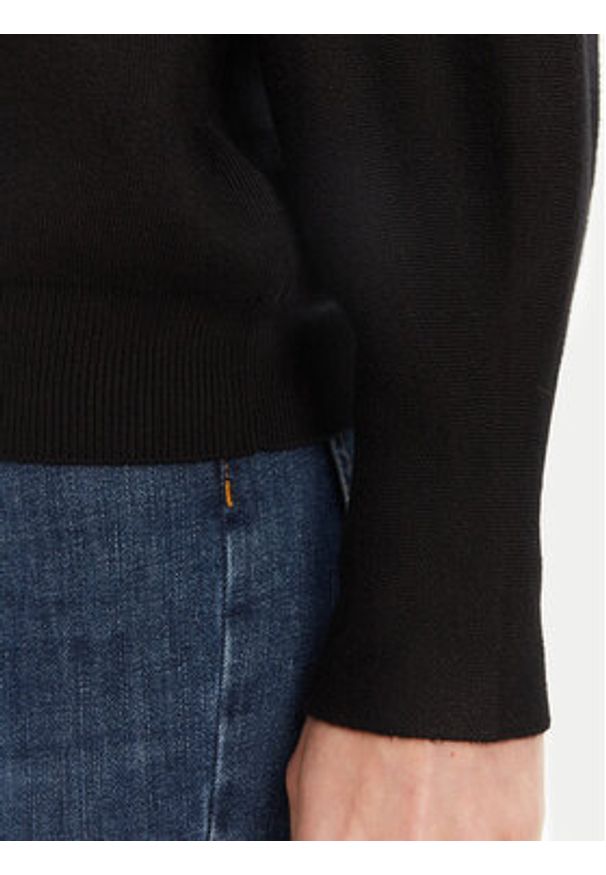 Guess Sweter W5YR26 Z26I2 Czarny Regular Fit. Kolor: czarny. Materiał: wiskoza