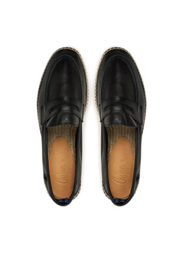 Castañer Espadryle Nacho/104 25730 Czarny. Kolor: czarny. Materiał: skóra