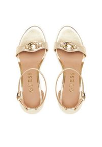 Guess Sandały FLTKAB LEM03 Złoty. Kolor: złoty. Materiał: skóra #5