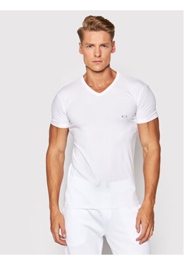 Armani Exchange Komplet t-shirtów 956004 CC282 04710 Biały Regular Fit. Kolor: biały. Materiał: bawełna