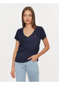 Polo Ralph Lauren T-Shirt 211902403002 Granatowy Regular Fit. Typ kołnierza: polo. Kolor: niebieski. Materiał: bawełna