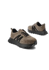 Sneakersy damskie Vinceza, cholewka ze skóry naturalnej sznurowany fason na grubej podeszwie, zielone, 41520. Zapięcie: sznurówki. Kolor: zielony. Materiał: skóra. Szerokość cholewki: normalna #7