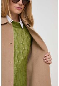 MAX&Co. kurtka koszulowa kolor brązowy przejściowa oversize. Kolor: brązowy #3