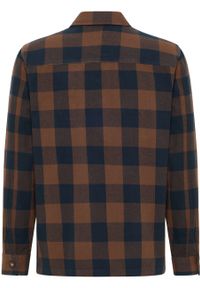 Mustang - Męska Koszula MUSTANG Clemens CH Overshirt Big Check Brown Two Tone 1014499 12519. Materiał: denim #5