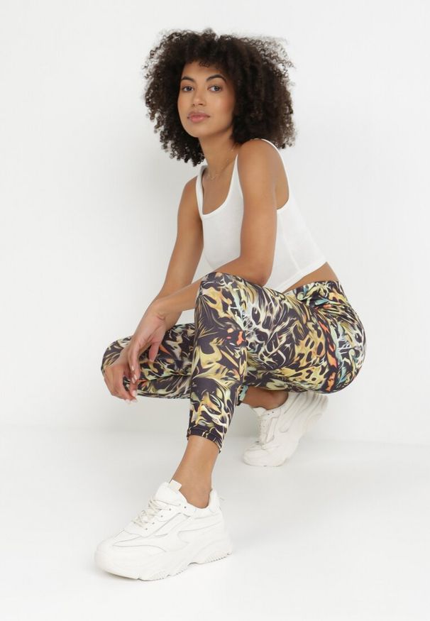 Born2be - Czarne Legginsy Phylea. Kolor: czarny. Styl: elegancki, sportowy