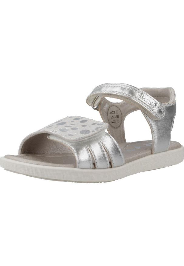 Garvalin - Sandały GARVALIN 242424G Srebrny. Kolor: szary. Materiał: tkanina, skóra. Sezon: lato