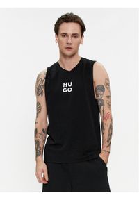Hugo Tank top Beach 50510189 Czarny Regular Fit. Kolor: czarny. Materiał: bawełna #1