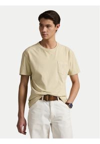 Polo Ralph Lauren T-Shirt 710969628007 Beżowy Custom Slim Fit. Typ kołnierza: polo. Kolor: beżowy. Materiał: bawełna #1