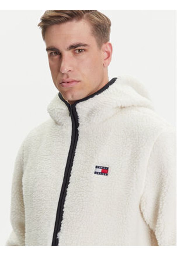 Tommy Jeans Kurtka przejściowa Teddy DM0DM19224 Beżowy Regular Fit. Kolor: beżowy. Materiał: syntetyk
