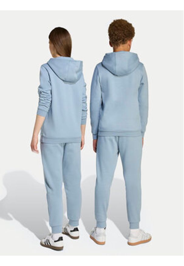 Adidas - adidas Spodnie dresowe JX2743 Błękitny Regular Fit. Kolor: niebieski. Materiał: bawełna